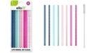 Ello Impact Reusable Plastic Straws, Set of 8